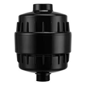 20-Stage Shower Filter for Hard Water Inline Chlorine Reduction Matte Black